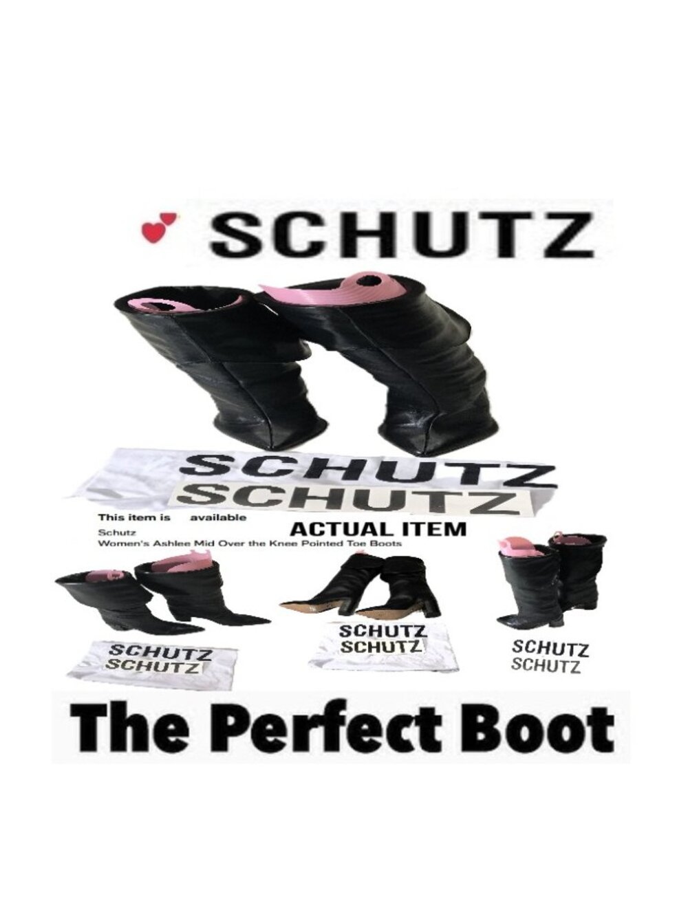 🛑 SCHUTZ 🆒 Over Knee ➕ BOOTS Designer HEELS Pointed Toe SHOES Stiletto BUY NOW